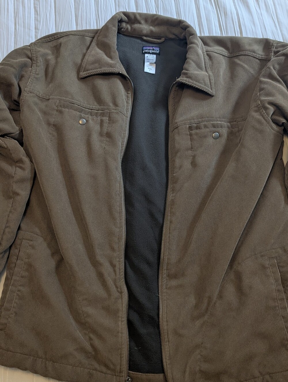 Patagonia Brown Corduroy Zip Front Jacket - Picture 2 of 4